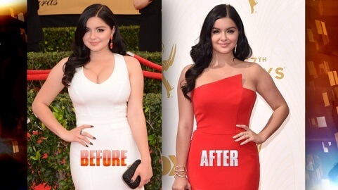 ariel winter before and after weight loss