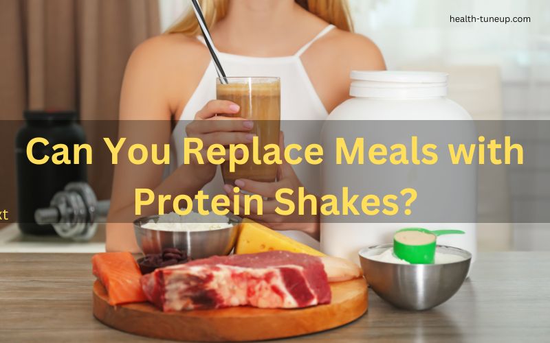 can you replace meals with protein shakes