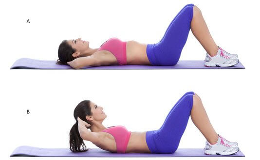 Best abs exercises: Abdominal Crunch