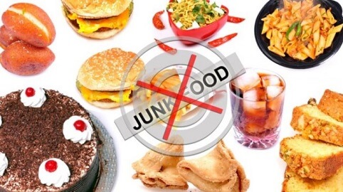 say no to junk food